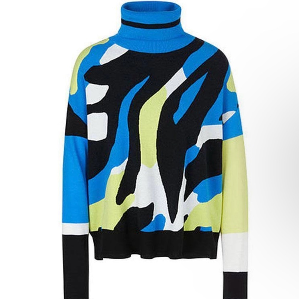 NWT MARC CAIN Sweater Skydiver Boxy NEW Oversized Small 4 Turtleneck Luxury